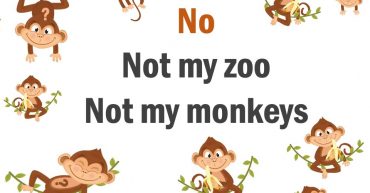 Not my zoo. Not my monkeys.